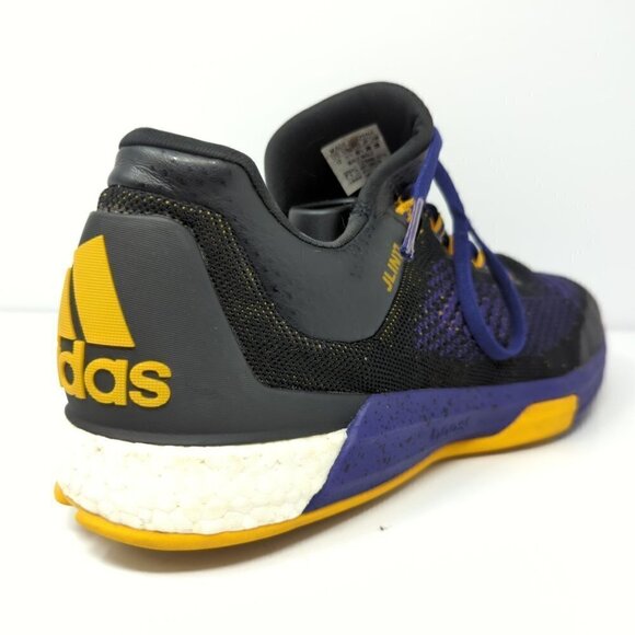Adidas Crazylight Boost 2.5 Jeremy Lin LA Lakers Purple/Black/Yellow, Men's 12 - Picture 7 of 10